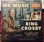 7-tolline plaat BING CROSBY, THE ANDREWS SISTERS & - Mr. Muusika 927263 Decca 1950 USA Pop Kasutatud