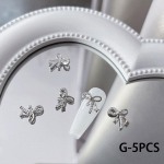 5 tk k&uuml;&uuml;nev&otilde;lusid v&ouml;&ouml;ris&otilde;lm metallist 3D k&uuml;&uuml;nekaunistused h&otilde;besulamist aksessuaarid manik&uuml;&uuml;r teemant ehted k&uuml;&uuml;nekunsti salong