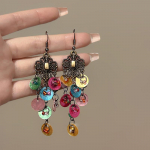 Lillemustriga koorekujulised narmastega k&otilde;rvar&otilde;ngad, kerge luksuslik retro temperamendiga k&otilde;rva konks, ni&scaron;&scaron;, mitmek&uuml;lgsed, moekad, isikup&auml;rased k&otilde;rvar&otilde;ngad