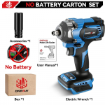 ONEVAN 1200N.M harjadeta elektriline l&ouml;&ouml;kmutriv&otilde;ti 3 funktsiooniga 1/2-tolline akukruvikeeraja elektriline trell Makita 18 V aku jaoks Without Battery