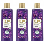 LUX Shower Gel, Black Orchid Fragrance & Juniper Oil Bodywash, With Glycerine For Soft Skin, Long Lasting Fragrance, Paraben Free, 245 ml (Pack of 3)