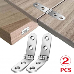 180 kraadi 2 tk Kokkupandav Hinge Klapp Kruvitavad Hinged &Otilde;mblusmasina Kapi jaoks &Uuml;mardatud Nurgaga Puhverhing M&ouml;&ouml;blifurnituur 2pcs