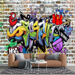 3D T&auml;navakunst Seinakleebis Graffiti Tapeet Magamistuba Elutuba Plakat Dekoratsioon Graffiti Seinakujundused 200 cm(W) x 140 cm(H)