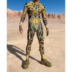 3D digitaaltr&uuml;kk Lavakost&uuml;&uuml;mid T&auml;iskasvanutele Halloweeni &Uuml;ritused Karnevali Teemapidu Cosplay Riietus M&auml;ngimine Jumpsuit Adults S