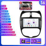 Ossuret Intelligent 7862 Android Auto raadiom&auml;ngija Peugeot 206 206CC 206SW 2000 -2008 jaoks Auto stereo Multimeedia Heli Traadita Carplay 7-tolline pea&uuml;ksus B S6 8Core 6G 64G