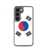 Coque T&eacute;l&eacute;phone &ndash; Samsung &ndash; Galaxy S23 Plus &ndash; Drapeau Cor&eacute;e du Sud &ndash; Souple &ndash; mitmev&auml;rviline