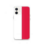 Coque iPhone &ndash; PIXELFORMA &ndash; iPhone 12 &ndash; Drapeau de la Pologne &ndash; Silikoonist supp &ndash; Design l&eacute;ger