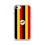 Coque &ndash; PIXELFORMA &ndash; iPhone 8 &ndash; Drapeau de l'Ouganda &ndash; T&auml;ielik kaitse &ndash; Silikoonist supp