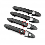 Honda City GM4 GM5 GM6 2014-2020 jaoks s&uuml;sinikkiust prinditud v&auml;lise uksek&auml;epideme kate, uksekausi liist, vormliistur, raam, &auml;&auml;ris