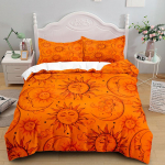 Vintage Taevane P&auml;ike Kuu Tekikomplekt King Queen Double Full Twin &Uuml;hekohaline Suurus Voodipesukomplekt 135x200cm