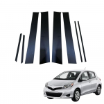 L&auml;ikivmust ukseakna samba postide trimmikatte komplekt Toyota Yarisele 2005-2013