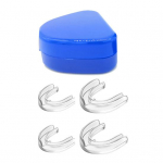 4 tk/komplekt Silikoonist norskamisvastased breketid, mis takistavad norskamist, Nahas&otilde;bralikud kleepuvad hambakaitsed 4pcs