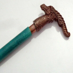 Antiikstiilis Viktoriaanlik Vanaaegne Disainer Messingist K&auml;epidemega Kepp Puidust Jalutuskepp M aero