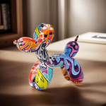 1 tk v&auml;rviline vaikust balloonikoer skulptuur, kodu kaunistus v&auml;ike kuju, vaikust balloonikoer laua kaunistus kontorisse, balloonikoer kaunistus, graffiti, &uuml;llatuskingitus Colorful Balloon Dog mitmev&auml;rviline