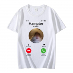 Dank Meme Hamster j&otilde;llitav esikaamera Hampter Calling T-s&auml;rk Mood l&uuml;hikeste varrukatega T-s&auml;rgid Suurem&otilde;&otilde;tmelised t&auml;navariided Unisex 4XL