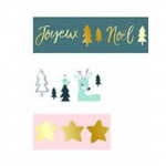 Ruban adh&eacute;sif Washi tape de No&euml;l 1,5cm 3 pi&egrave;ces