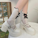 Naistele m&otilde;eldud &uuml;lik&otilde;rge kontsaga Mary Jane kingad 2024. aasta uued gooti stiilis paksu tallaga pumbad naistele, pluss-suuruses pahkluu pandlaga peokingad Lolita kingad 40