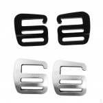 4Pcs 1'' g shaped hook Outdoor Webbing Buckle Carabiners Hardware 25mm Black