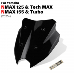 Yamaha NMAX125 NMAX155 N Max NMax 155 125 Tech MAX 2025+ Esiklaas Tuuleskjood Deflektor Tuuleklaas Voolundikate Putukav&otilde;rk must
