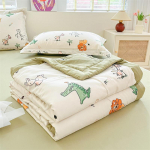Tr&uuml;kitud &otilde;huke suletekk Nahas&otilde;bralik tekk 100x150cm lastele Tekk Pehme voodikate Suvine tekk edredones (Padjap&uuml;&uuml;r puudub) 100x150cm for kids