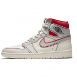 Air Jordan 1 Retro High OG Phantom Meeste Tennised Valge Seil Must-Fantoom-&Uuml;likoolipuna 555088-160 49.5