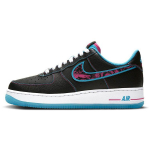 Nike Air Force 1 07 LV8 Miami Nights Meeste Tossud Must Hele-Sinine-Fury Valge DD9183-001 42.5