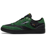 Pleasures x Reebok Club C 85 m&auml;nnirohelised unisex tossud mustad GW2644 36