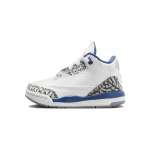 Air Jordan 3 Retro TD Washington Wizards Beebi Tossud Valge Metallik-Vask T&otilde;eline Sinine DM0968-148 22