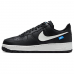 Nike Air Force 1 07 Blue Label - Must Valge Meeste Tossud Foto-Sinine Ohutus-Oranž Tipp-Valge FN7804-001 42.5