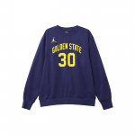 Jordan NBA Golden State Warriors Stephen Curry Fliisist L&otilde;tv Kaelusega Dressipluus Sinine/Kollane Meeste Streetwear DN9821-421 XXXL