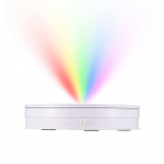 25cm 10 tolline mootoriga p&ouml;&ouml;rlev presentatsioonialus RGB-valgusega 360 kraadi P&ouml;&ouml;rlev elektriline fotograafia turntable valge