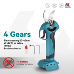 45mm Harjadeta Elektriline Oksak&auml;&auml;r 4 K&auml;iku Juhtmeta K&auml;eshoitav Puuviljaaia P&otilde;&otilde;saste Oksade L&otilde;ikur Makita 18V Aku pinni jaoks