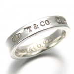 Used TIFFANY&Co. Ring 1837 EU#50 Silver925 3.9g Silver simple