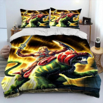 He Man ja Universumi Meistrid Tekikott Voodipesukomplekt, Tekikott Voodikomplekt TekikotiKate Padjap&uuml;&uuml;r, Kuninganna Suuruses Voodipesukomplekt 70x133cm 2pcs