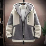 Lamba fliismantel Meeste lahtine puuvillane paks meeste tepitud mantel XL beež
