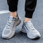 Kvaliteetsed kingad meestele 2024 kerged tossud meeste mood vabaaja jalutuskingad hingavad tennised maskulino zapatillas hombre 44 hall