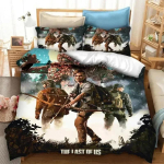 M&auml;ng The Last of Us Part Voodipesukomplekt Tekikott Magamistoa Tekikatted &Uuml;heinimese Twin King Suuruse Tekikate Kodutekstiil 70x133cm 2pcs gray