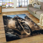 Motokrossi kaasaegne retro mootorratta vaipvaip magamistoa elutoa koduseks diivani kaunistamiseks, lastem&auml;ngu suur sisekujundusega p&otilde;randamatt 120*160cm