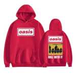 Rock Band O-Oasis Roll with It Tour 2025 Huppar Meeste Vintage Pikkade Varrukatega Moodne Dressipluus Hip Hop Popmuusika Pullover Kapuutsiga S