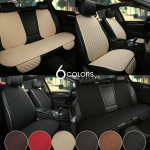Suured linasest autoistmekatted hingavad ees/taga Eraldi seljatoe istmekatte lina autodele Interj&ouml;&ouml;ri &uuml;ksikasjad Autot&ouml;&ouml;stus 1pcs seat-black