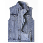 Vintage meeste varrukateta teksajakk Western Style Jean Jacket Tucker vest 7XL hall