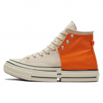 Feng Chen Wang x Converse Chuck Taylor All Star 2-in-1 1970ndad Mugavad ja Stiilsed K&otilde;rge s&auml;&auml;rega L&otilde;uend Unisex Valge Oranž 35