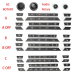 Konsooli armatuurlaua kliimaseadme nuppude v&otilde;tmekorkide vahetus BMW 5 6 7 seeria X5 X6 F10 F18 F06 F12 F01 F02 F15 F16 520 jaoks AC Rotary COVER