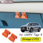 LINNUNU 2PCS For chery tiggo 9 2024 2025 Car Seat hook Glove box storage buckle ABS tiggo 8 pro max auto Interior accessories Orange-2pcs