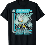 Sonic The Hedgehog Silver The Hedgehog V&otilde;idus&otilde;idu Plakati T-s&auml;rk S mitmev&auml;rviline