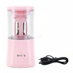 Kaasaskantav t&auml;isautomaatne pliiatsiteritaja USB laetav elektriline pliiatsiteritaja kooli kontori kirjatarvete tarvik roosa