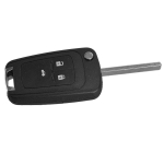 3 Button Flip Folding Remote Control Car Key Cover Fob Holder Shell Case Housing Fit for Opel VAUXHALL Astra J ignia Meriva black