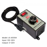 110/220V 4000W AC mootori kiiruse regulaatori l&uuml;liti k&auml;sit&ouml;&ouml;puur poleerimisventilaator astmetu elektrooniline voltregulaator automaatikat&ouml;&ouml;riistad