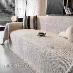 Paks Chenille'ist triibuline kootud kassikindel t&auml;iskattega diivanikate 2 3 4-kohalisele diivanile 130x180cm gray