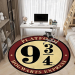 1 tk Platvorm &Uuml;heksa Kolmveerandit Harry Potter Kontor &Uuml;mar Ala Vaip, Kontoritoolide Alla Magamistuba Elutuba , Vaip f 120cm by 120cm gray